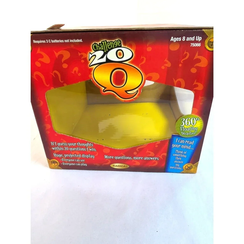 Vintage Challenge 20 Q Electronic Guessing Game Rare Black Color
